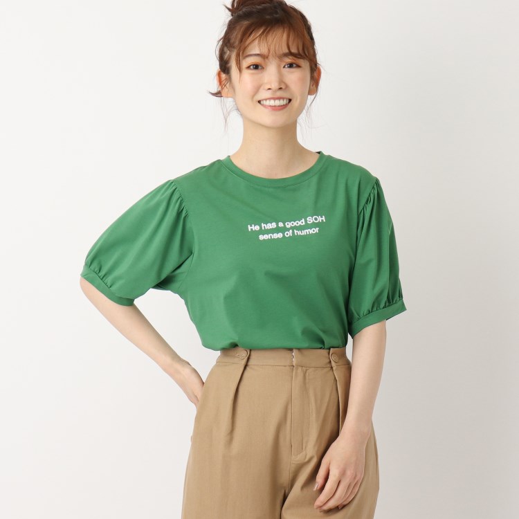 ザンパ(ZAMPA)のフロッキーロゴパフスリーブTシャツ カットソー