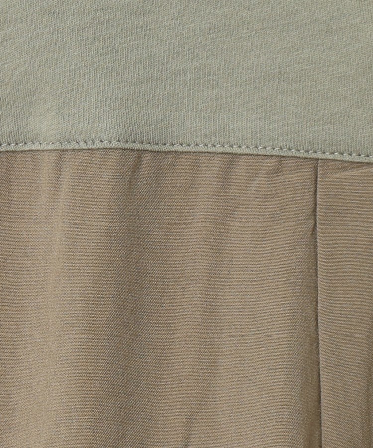 ザンパ(ZAMPA)の布帛切り替えフロッキーロゴTシャツ12