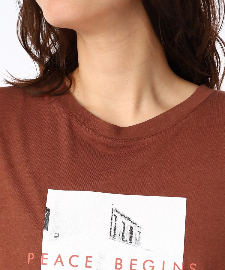 ザンパ(ZAMPA)のフォトプリント布帛切り替えワイドTシャツ4