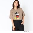 ザンパ(ZAMPA)のアートクルーネックTシャツ（ミッキーマウス） ライトベージュ(051)