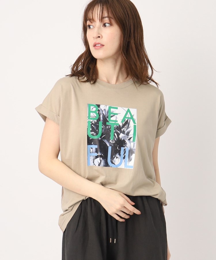 モノクロフォト×ビッグロゴドルマンTシャツ（カットソー