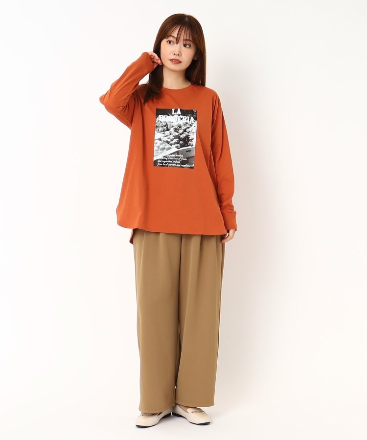 ザンパ(ZAMPA)のPHOTOプリントラウンドヘムロンT24