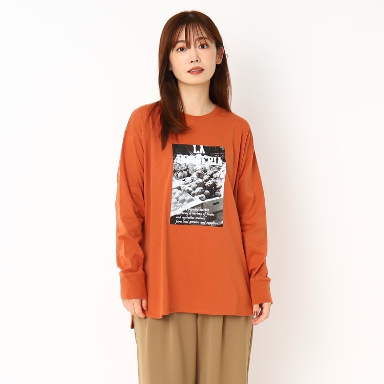 PHOTOプリントラウンドヘムロンT（Tシャツ） | ZAMPA（ザンパ