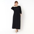 ザンパ(ZAMPA)の6分袖ドロストタイトワンピース ブラック(019)