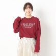 ザンパ(ZAMPA)の箔プリントロゴロンT ボルドー(064)