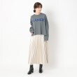 ザンパ(ZAMPA)の【春も着られる】フロッキーロゴビックシルエットロンT18