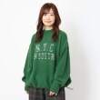 ザンパ(ZAMPA)のジャカードロゴ入りモックネックプルオーバー グリーン(022)