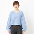 ザンパ(ZAMPA)のスパンコールメッシュショートニット1