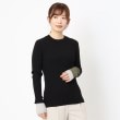 ザンパ(ZAMPA)の【春も着られる】ワイドリブ配色スリーブプルオーバー16