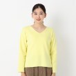 ザンパ(ZAMPA)の【春に着られる】ゴム地Vネックニットプルオーバー1