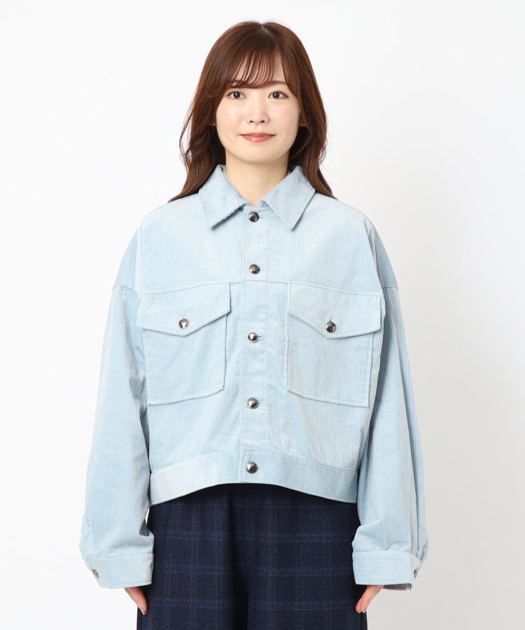 ザンパ(ZAMPA)のコーデュロイビッグポケットワイドジャケット1