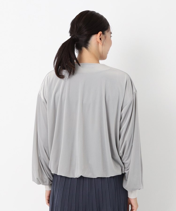ザンパ(ZAMPA)の【春も着られる】シアーカットベロアバルーンブルゾン3
