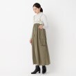 ザンパ(ZAMPA)のフラワーチュールミリタリーワンピース アイボリー(004)
