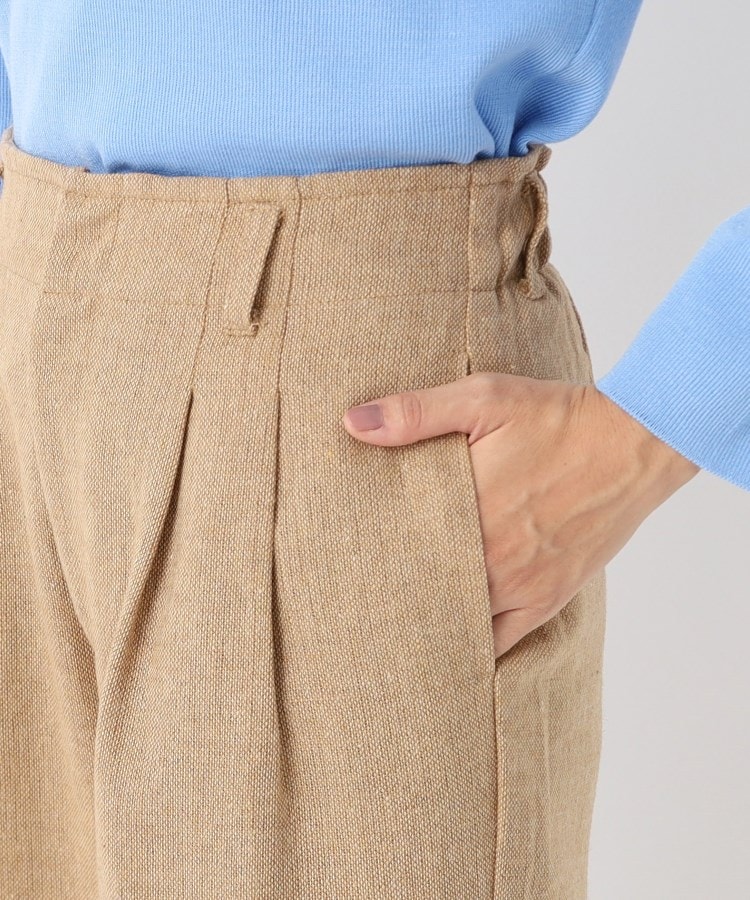 ネップツイード2タックワイドパンツ(フルレングスパンツ ネップツイード2タックワイドパンツ(フルレングスパンツ