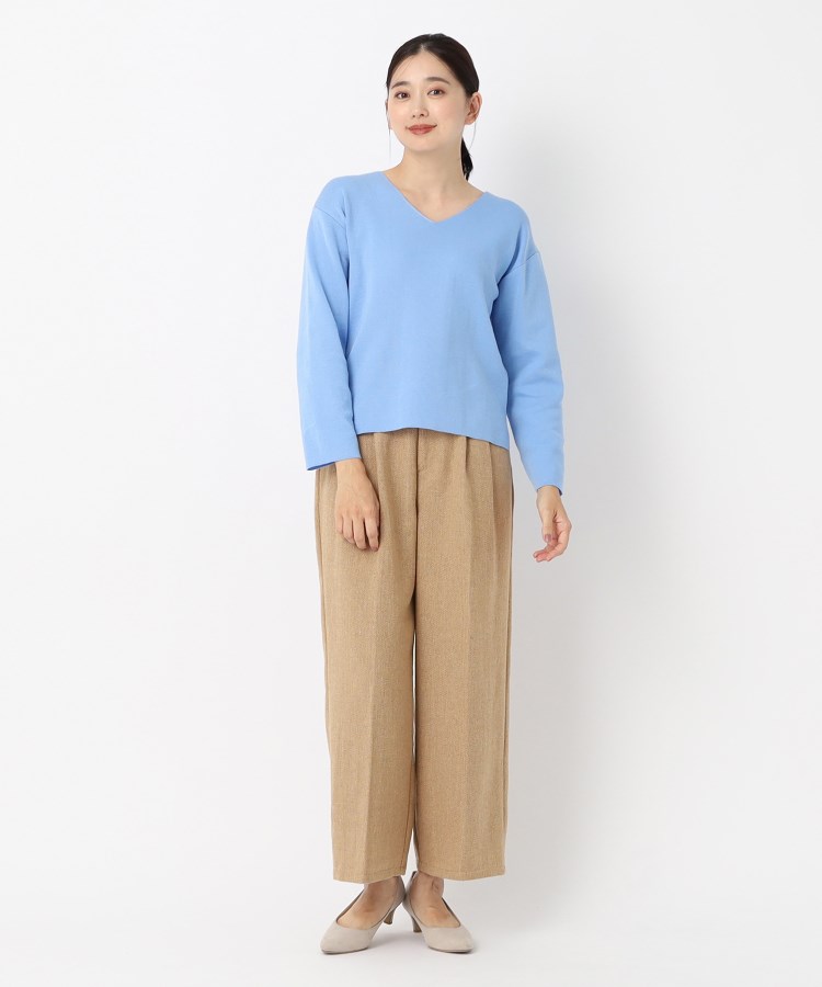 ザンパ(ZAMPA)のネップツイード2タックワイドパンツ18