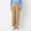 ザンパ(ZAMPA)のネップツイード2タックワイドパンツ ベージュ(052)