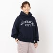 ザンパ(ZAMPA)の裏起毛ロゴスタンドカラープルオーバー ネイビー(094)