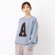 ザンパ(ZAMPA)のアルファベットロゴニット サックスブルー(090)
