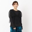ザンパ(ZAMPA)の【春も着られる】ビスチェドッキングリブプルオーバー ブラック(019)