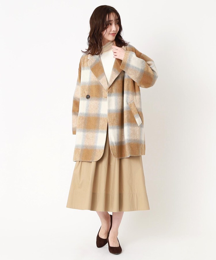ザンパ(ZAMPA)のシャギーチェックダブルワイドジャケット21