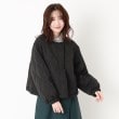 ザンパ(ZAMPA)のキルティングショートドロストジャケット ブラック(019)