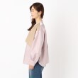 ザンパ(ZAMPA)の【春も着られる】サテンワッシャーフレアチュニックブラウス2