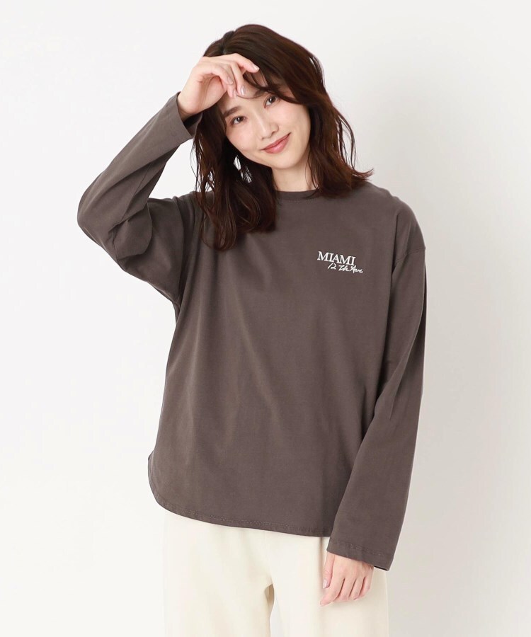 ザンパ(ZAMPA)の微起毛バックロゴクルーTシャツ13