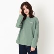 ザンパ(ZAMPA)の微起毛バックロゴクルーTシャツ グリーン(022)