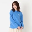 ザンパ(ZAMPA)の微起毛バックロゴクルーTシャツ ブルー(092)