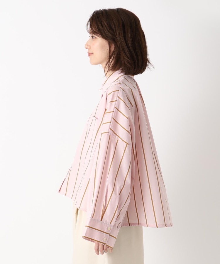ザンパ(ZAMPA)の【春も着られる】ドロストストライプワイドシャツ2