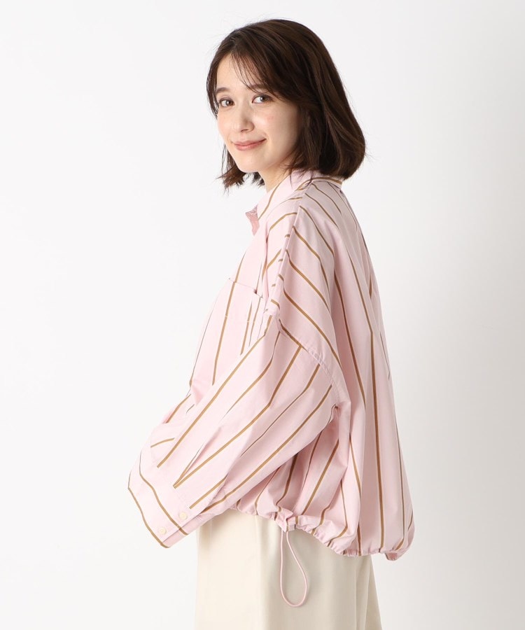 ザンパ(ZAMPA)の【春も着られる】ドロストストライプワイドシャツ15