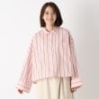 ザンパ(ZAMPA)の【春も着られる】ドロストストライプワイドシャツ1