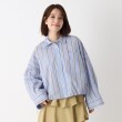 ザンパ(ZAMPA)の【春も着られる】ドロストストライプワイドシャツ19
