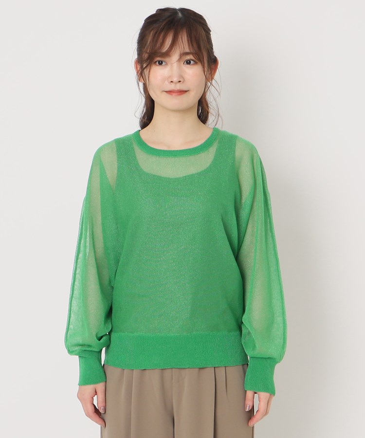 ザンパ(ZAMPA)の【SALE！！】シアーラメドルマンニット1