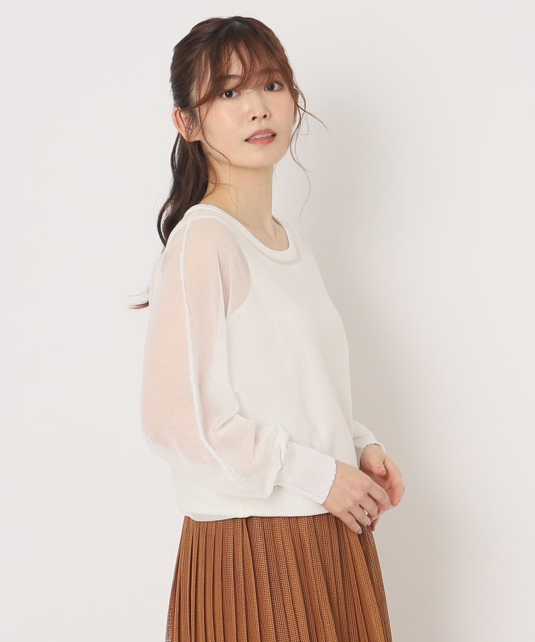 ザンパ(ZAMPA)の【SALE！！】シアーラメドルマンニット オフホワイト(003)