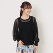 ザンパ(ZAMPA)の【SALE！！】シアーラメドルマンニット ブラック(019)