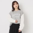 ザンパ(ZAMPA)の【SALE！秋も着られる】裏毛シャツレイヤード風ロゴプルオーバー20