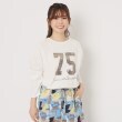 ザンパ(ZAMPA)の【秋の着られる】箔プリントラグランプルオーバー8