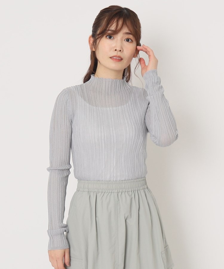 ザンパ(ZAMPA)の【インナーで活躍】シアーリブボトルネックプルオーバー11
