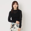 ザンパ(ZAMPA)の【インナーで活躍】シアーリブボトルネックプルオーバー ブラック(019)