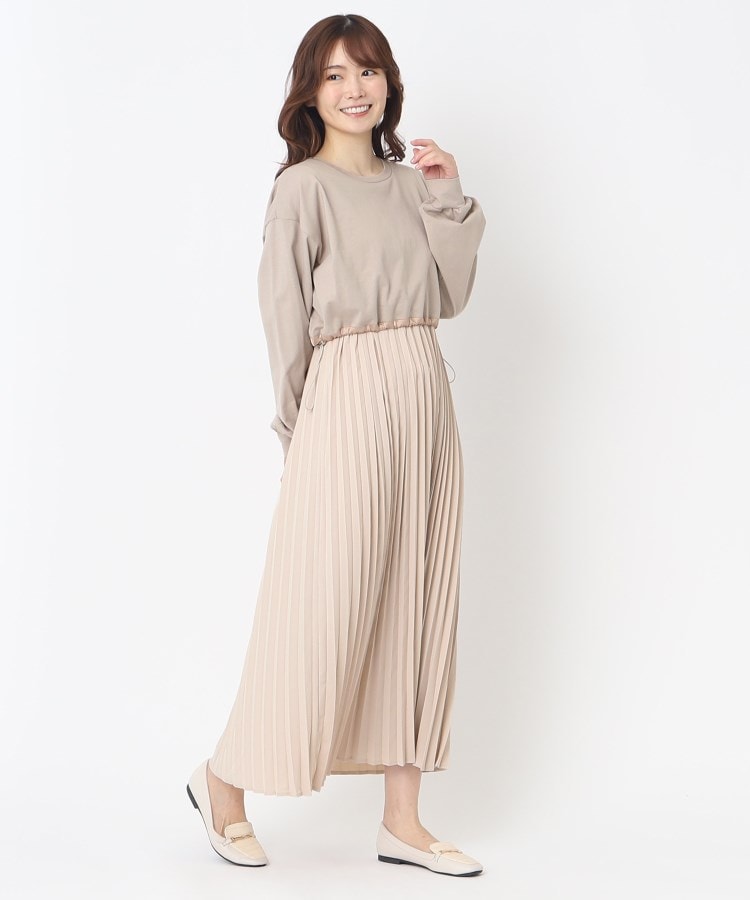 ザンパ(ZAMPA)の【秋も着られる】プリーツレイヤードワンピース19