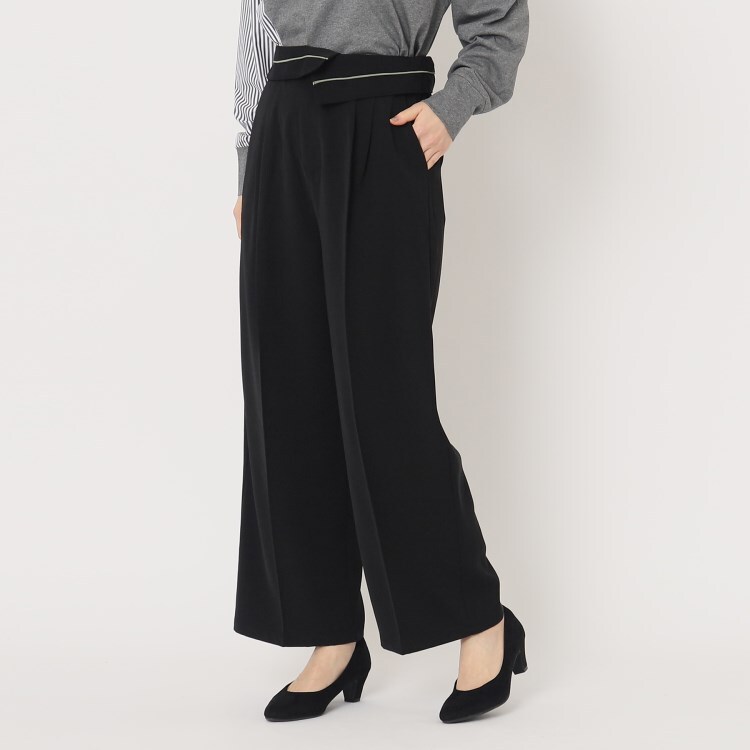 ザンパ(ZAMPA)の【SALE！！】ターンバックウエストストレートパンツ 6～9分丈パンツ
