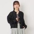 ザンパ(ZAMPA)の【秋も着られる】シアーバンドカラーショートシャツ ブラック(019)