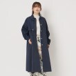 ザンパ(ZAMPA)の【秋も着たい！】デニム切り替えステンカラーコート ブルー(093)