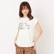 ザンパ(ZAMPA)のブラシ刺しゅうショルダータックTシャツ ブラック(119)