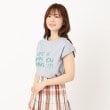 ザンパ(ZAMPA)のブラシ刺しゅうショルダータックTシャツ ミントグリーン(221)