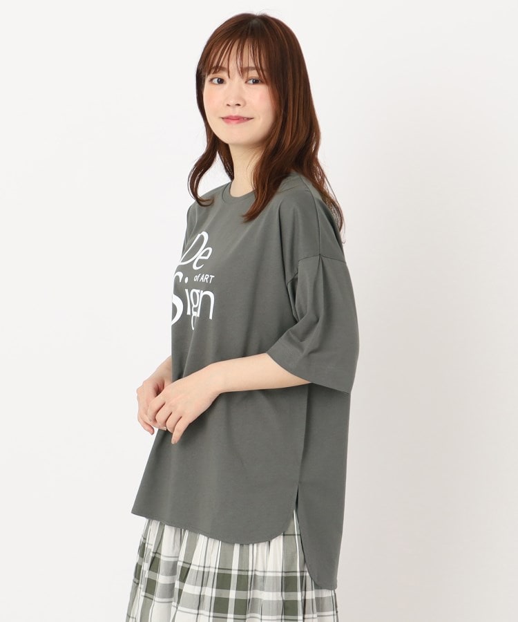 ザンパ(ZAMPA)の【五分袖】フロッキーロゴオーバーサイズTシャツ12