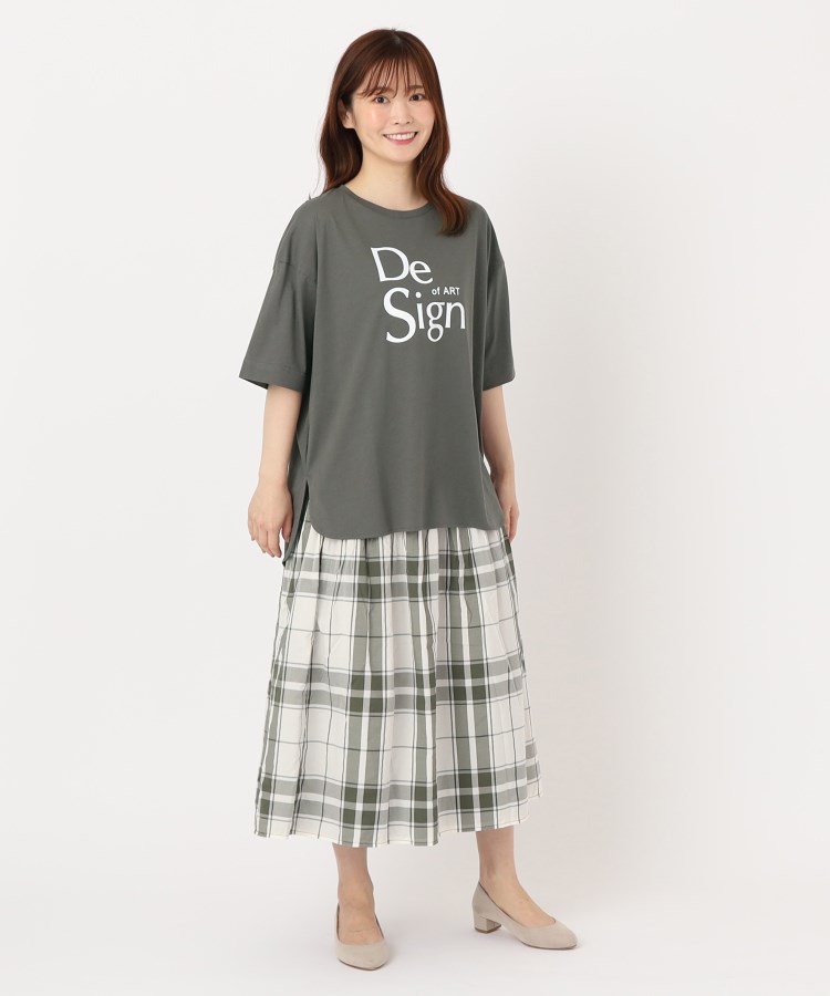 ザンパ(ZAMPA)の【五分袖】フロッキーロゴオーバーサイズTシャツ13