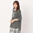 ザンパ(ZAMPA)の【五分袖】フロッキーロゴオーバーサイズTシャツ12