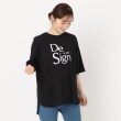 ザンパ(ZAMPA)の【五分袖】フロッキーロゴオーバーサイズTシャツ ブラック(019)